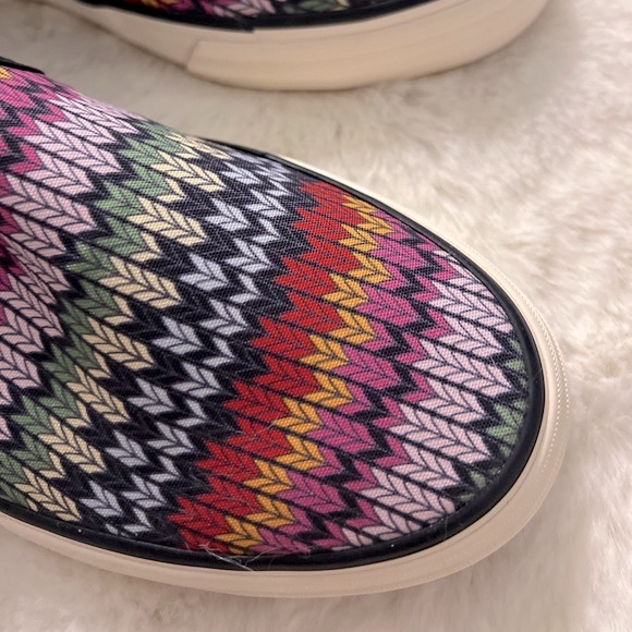 NEW Keds Double Decker Fair Isle Slip on sneakers size WM 11 Navy - Picture 6 of 13